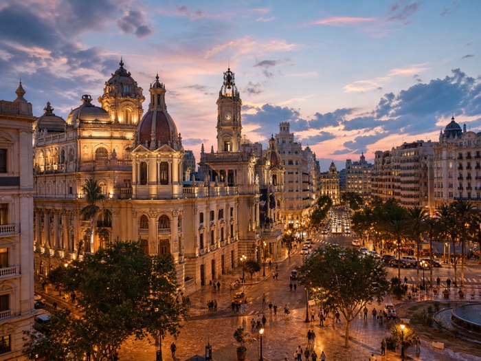 Centro de Valencia con restaurantes para ver el Mundial